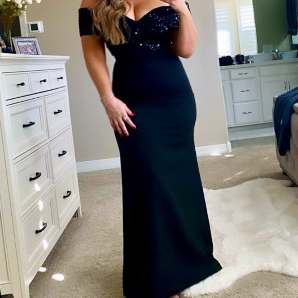Elegant Black Off-Shoulder Dress